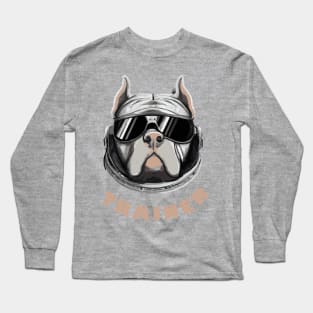 Retro Pit Bull Trainer Dog Lover Terrier Long Sleeve T-Shirt